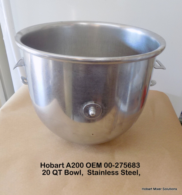 Hubert 20 qt 22 Gauge Stainless Steel Mixing Bowl - 19Dia x 6 1/10D